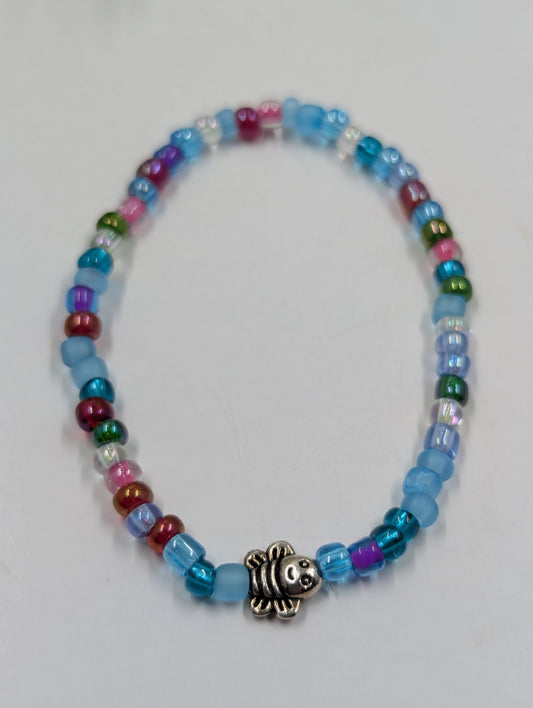 *Tropical Berry Beaded Bracelet